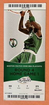 2008 NBA Finals Ticket Stub Celtics Lakers Pierce Poop Game
