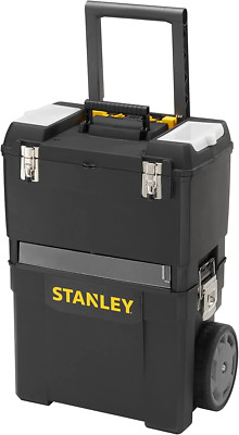 Stanley Rollende Werkstatt Werkzeugboxen Werkzeugtrolley Kunststoff 2 Einheiten