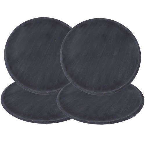 CLEENTABLE Wooden Plates Round Dinner Plates 11 Inch Acacia Wood Serving Tray... - Picture 5 of 9