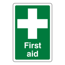 First Aid Sign- CLEARANCE