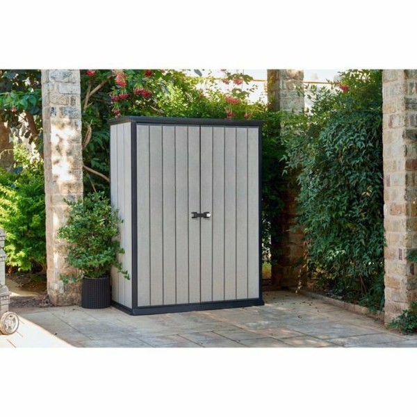 Keter 228430 High Vertical Outdoor Resin Storage Shed for sale online eBay