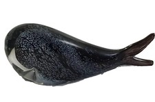 Magnificent Heavy Glass Whale 9&rdquo;, 2 1/4 Pounds