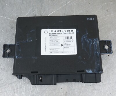 07-10 Mercedes W221 S600 S550 CL550 Keyless Go Control Module 2218707392 OEM