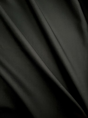 Vintage Dormeuil Black Twill Wool Fabric – 1.24 Yards Long – Premium English - Picture 4 of 4