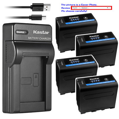 Kastar Battery Slim Charger for Atomos NP-F970 NP-F960 Atomos Shogun Inferno