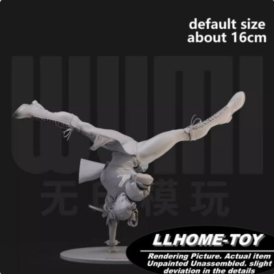 Game Chun-Li Spinning Kick Resin 3D Print GK Figure DIY Model Unpainted