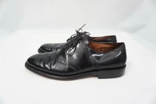 ALLEN EDMONDS POLO USED 10.5 B BLACK LEATHER BROGUE OXFORDS/DRESS SHOES