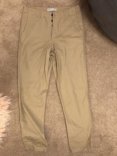 Epaulet USA officer chinos ~High Rise~ straight leg 36 x 35 khakis Button Fly - Picture 2 of 7