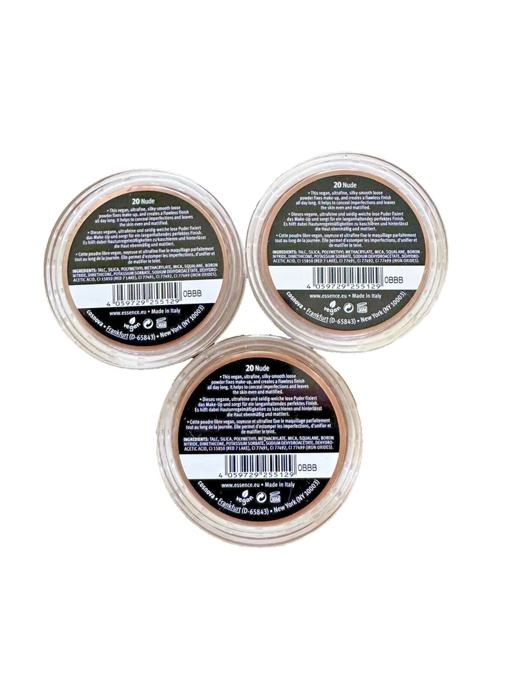 3x ESSENCE MY SKIN PERFECTOR LOSE BEFESTIGUNG PULVER MATTES FINISH 20 NUDE 3x6g - Bild 2 von 2