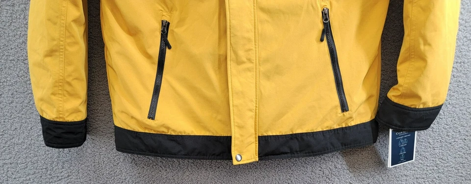 Club Room 3-in-1 All Weather Hooded Jacket Men's XL Yellow Snap Zip Closure L/S - Image 4 of 4