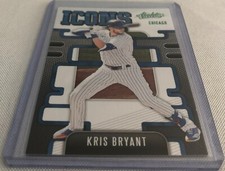 2021 Panini Absolute Baseball Kris Bryant Chicago Cubs Icons Green Foil #I-10