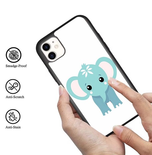 textured Cute tribal elephant TPU Cover For Apple iPhone For Samsung - Picture 17 of 25