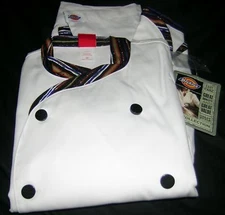 Dickies Mens Chef Coat Custom Executive w/Colored/Trim PAS