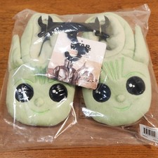 Disney Star Wars The Mandalor Grogu Green Children's Slippers Size M 7/8 - NWT