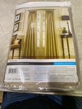 Curtainworks 1Q80000ASD Sand Pinch Pleat Room Darkening Curtain - 30"x95"