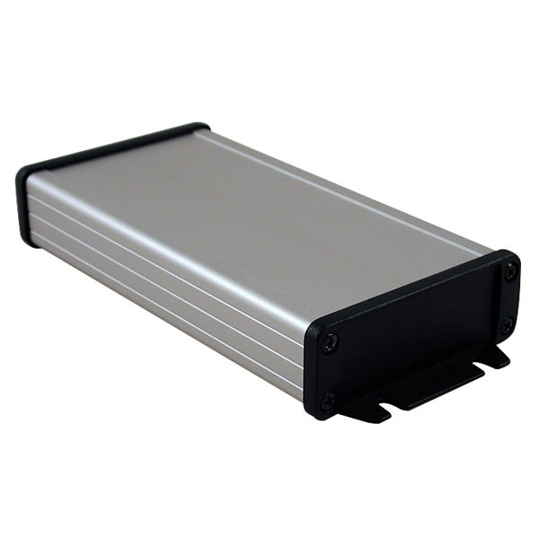 Hammond Extruded Enclosure RFI Flanged 160 x 84 x 28.5mm Clear IP54