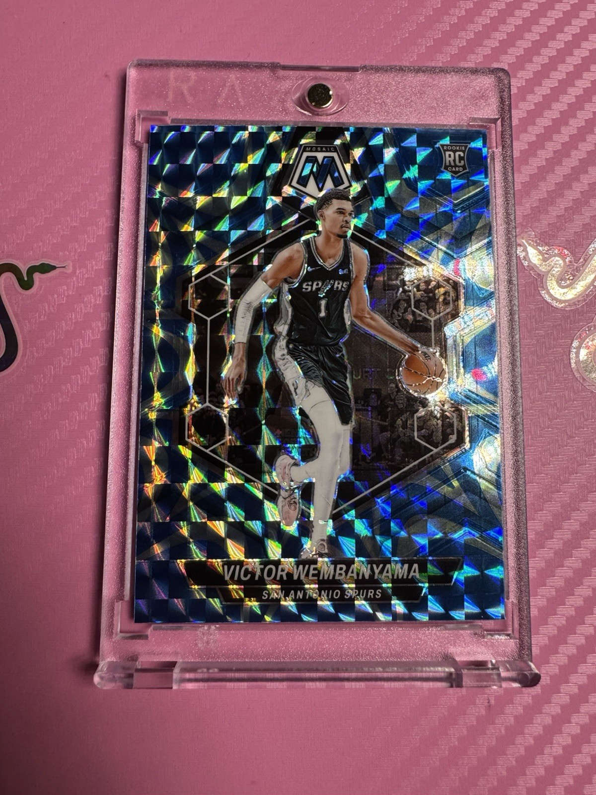 2023-24 Mosaic Victor Wembanyama Rc Rookie Silver Mosaic #238 Spurs