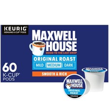 Maxwell House Original Roast Medium Roast K-Cup Coffee Pods, 60 ct Box