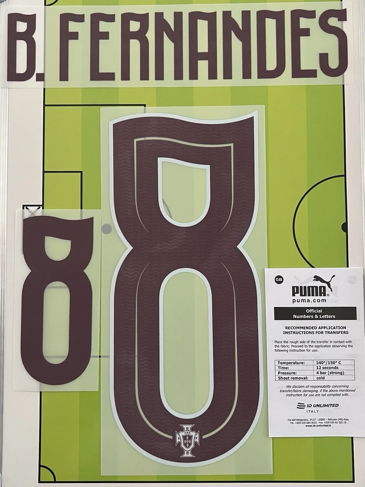 Flocage Officiel Bruno Fernandes #8 Portugal Away Extérieur Coupe du Monde 2026 - Photo 1/1