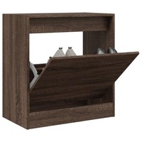 Schuhschrank Braun Eichen-Optik 60X34X63,5 Cm Holzwerkstoff