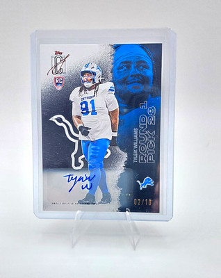 Topps 2025 Signature Tyleik Williams Lions #157 Rookie Auto  02/10