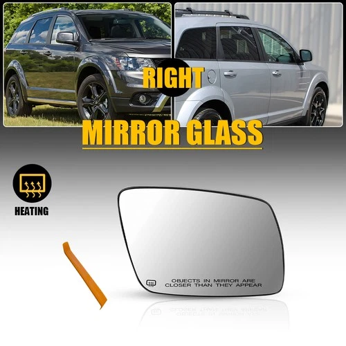 Front Passenger Side Mirror Glass Clear 68045693AA For 2009-2020 Dodge Journey