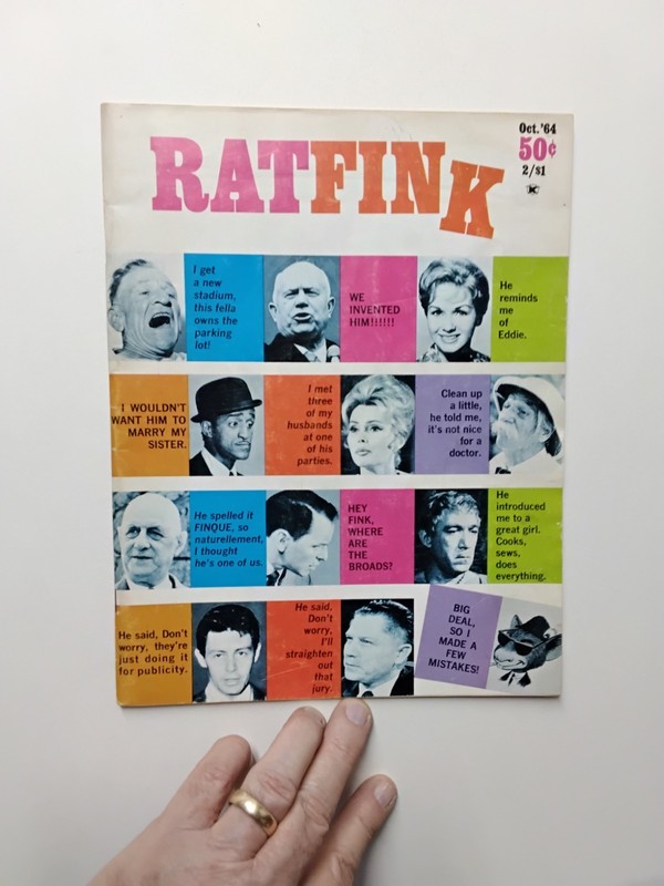 Rat Fink Magazine #1 Rat Finks 1st Blind Date "Stella" Centerfold Oct 1964 Humor