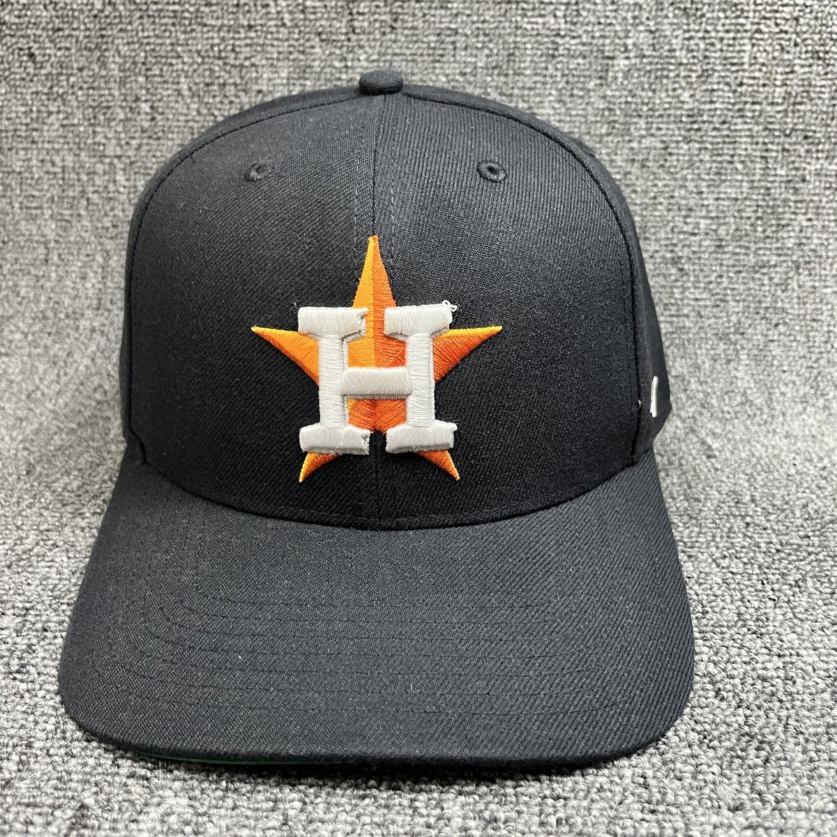 Houston Astros '47 Brand MVP Snapback Hat Black Orange Star H Green Underbrim