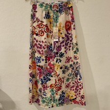 NWT Johnny Was 100% Linen Floral Long A-Line ...