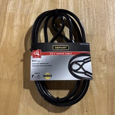 Defiant 6' x 3/8" Braided Steel Looped Cable Heavy Duty