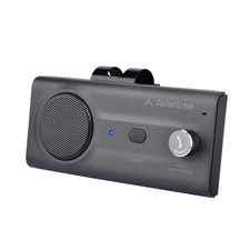 CK11 Bluetooth 5.0 Car Speakerphone Hands-Free Visor Clip Siri Titanium