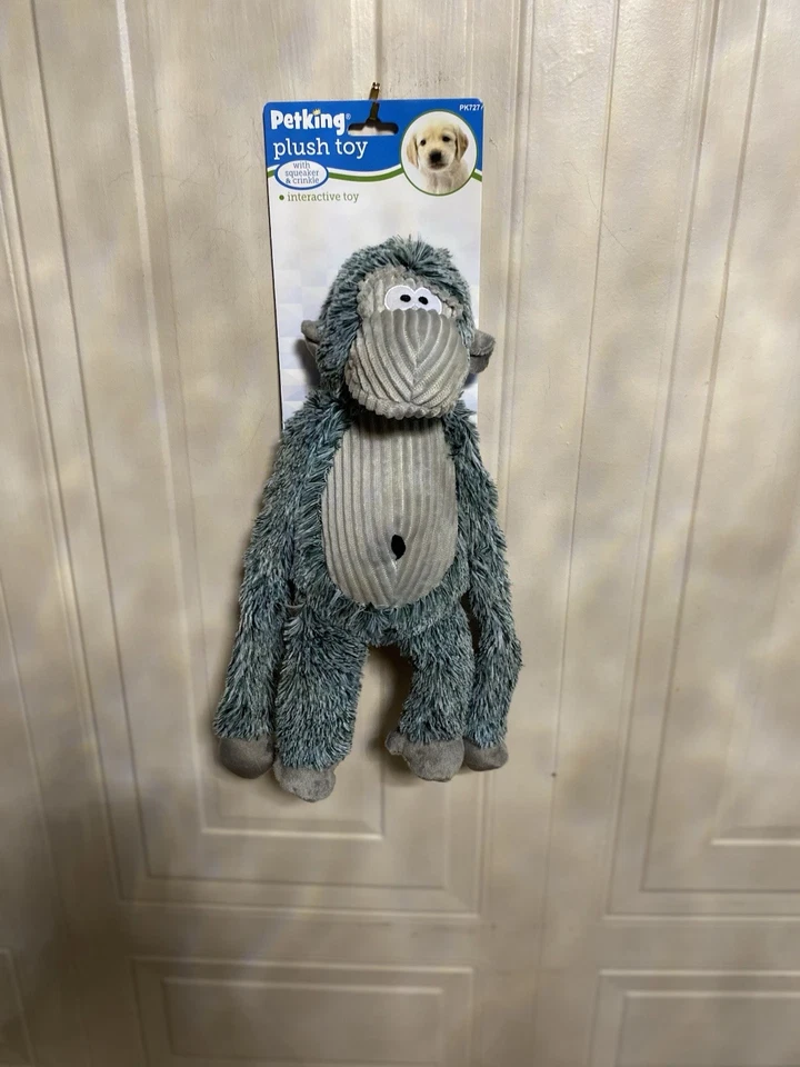 Juguete largo de felpa de mono petking para perro con chirrido ¡¡NUEVO CON ETIQUETAS!! 14"" Foto 2 de 4