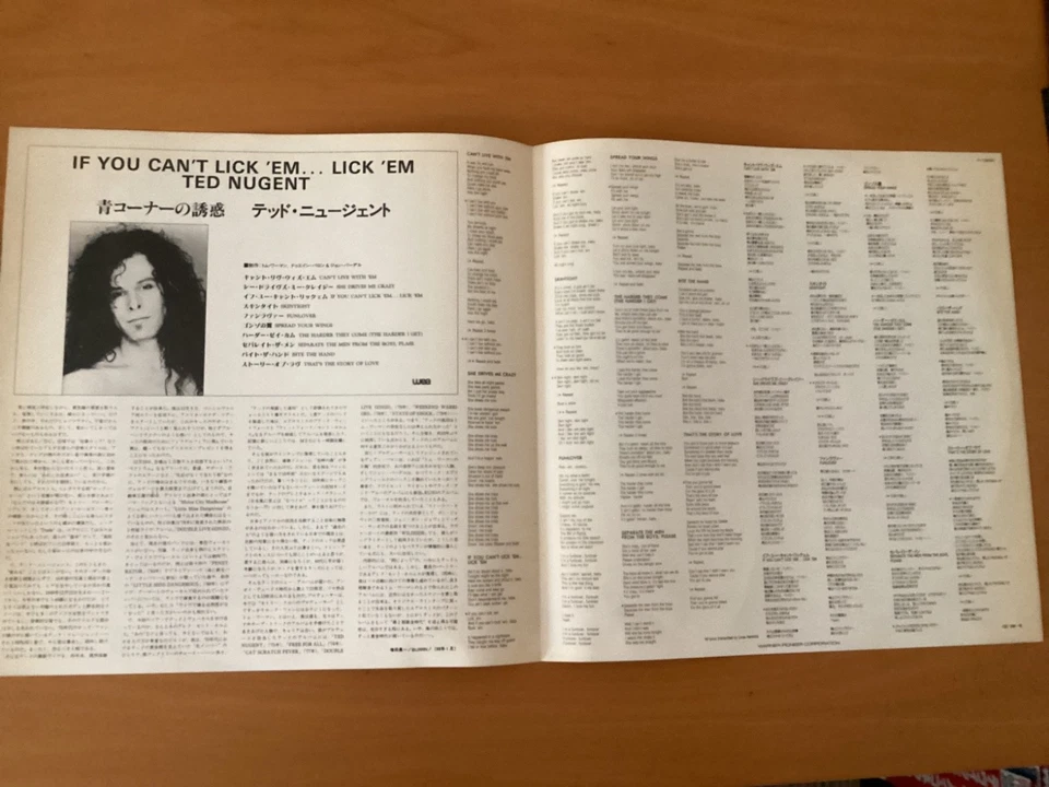 TED NUGENT IF YOU CAN’T LICK ‘EM…LICK ‘EM JAPAN LP OBI P-13630 PROMO - Image 4 of 4