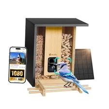  by Birdfy Smart Bird Feeder with Camera Solar Powered, AI Permanent Service