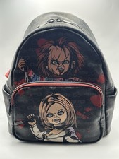 Funko Bride of Chucky Backpack -11" Black Faux Leather Bookbag-Child's Play