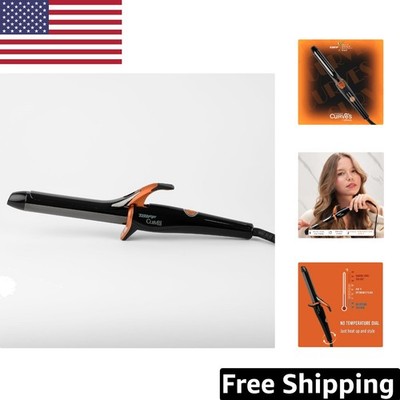 Achieve Perfect Curls with Curves Black Titanium Curling Iron | 1'' Precision