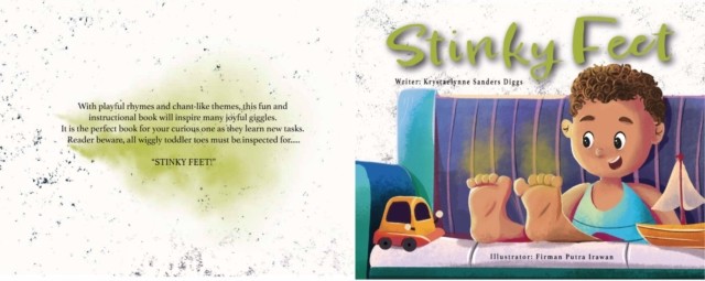 Stinky Feet by Krystaelynne Sanders Diggs (Hardback Book)