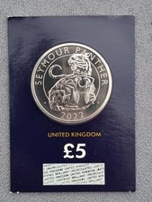 2022 UK Royal Tudor Beasts Seymour Panther £5 Coin BU Certified Change Checker