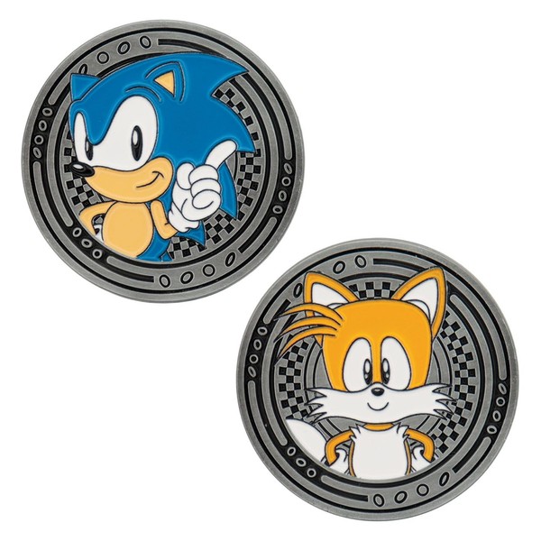 FaNaTtik Sonic The Hedgehog Sonic & Tails Limited Edition SammelmüNze - Silberfa-image
