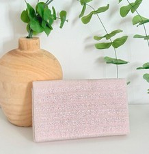 Vintage Valerie Stevens Pink Beaded Sparkly Clutch