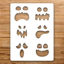 Faces Expressio Large Reusable Wall Stencil For Painting DIY Home Decor Template
