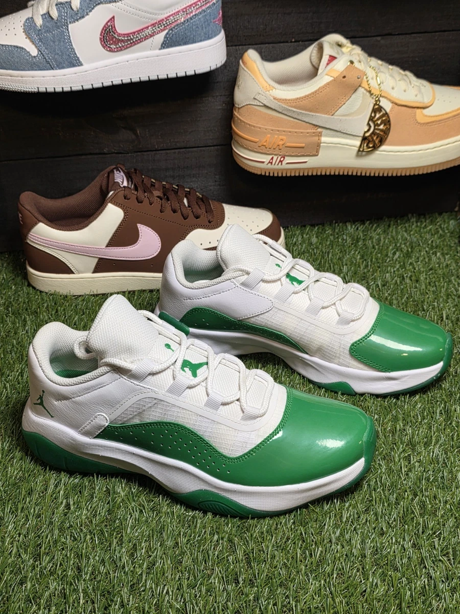 Preços baixos em Jordan 11 CMFT Low White Lucky Green W | eBay