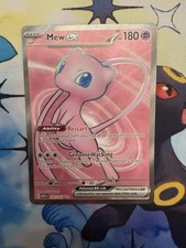 Carta Holo Pokémon Mew EX TCG Full Art Ultra Rara 193/165 Scarlatto e Viola 151