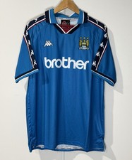 Kappa Manchester City 97/1998 Home Jersey Men's Size 2XL (2XL EU XL US)
