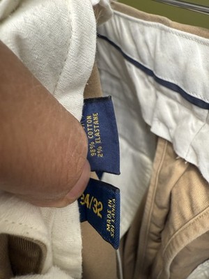 Polo RL Ralph Lauren Engineer Patchwork Chino Pants 34x32 Men's 1