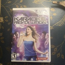 KARAOKE REVOLUTION GAME FOR NINTENDO Wii, GAME DISC CASE, MANUAL, KONAMI