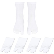 Japanese Tabi Socks 4 Pairs Split Toe Socks for Men Women Flip Flop Socks
