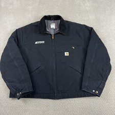 Carhartt Detroit Blanket Lined Bomber Jacket Men s 3XL J001 BLK Made In USA