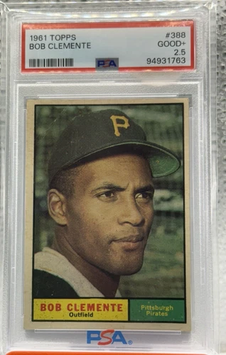 76955462 1961 Topps #388 Bob Clemente Pittsburgh Pirates PSA 2.5 Pittsburgh