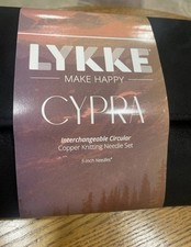 Lykke Cypra Copper 5 inch Interchangeable Knitting Needle Set US 4-17 in Bl...